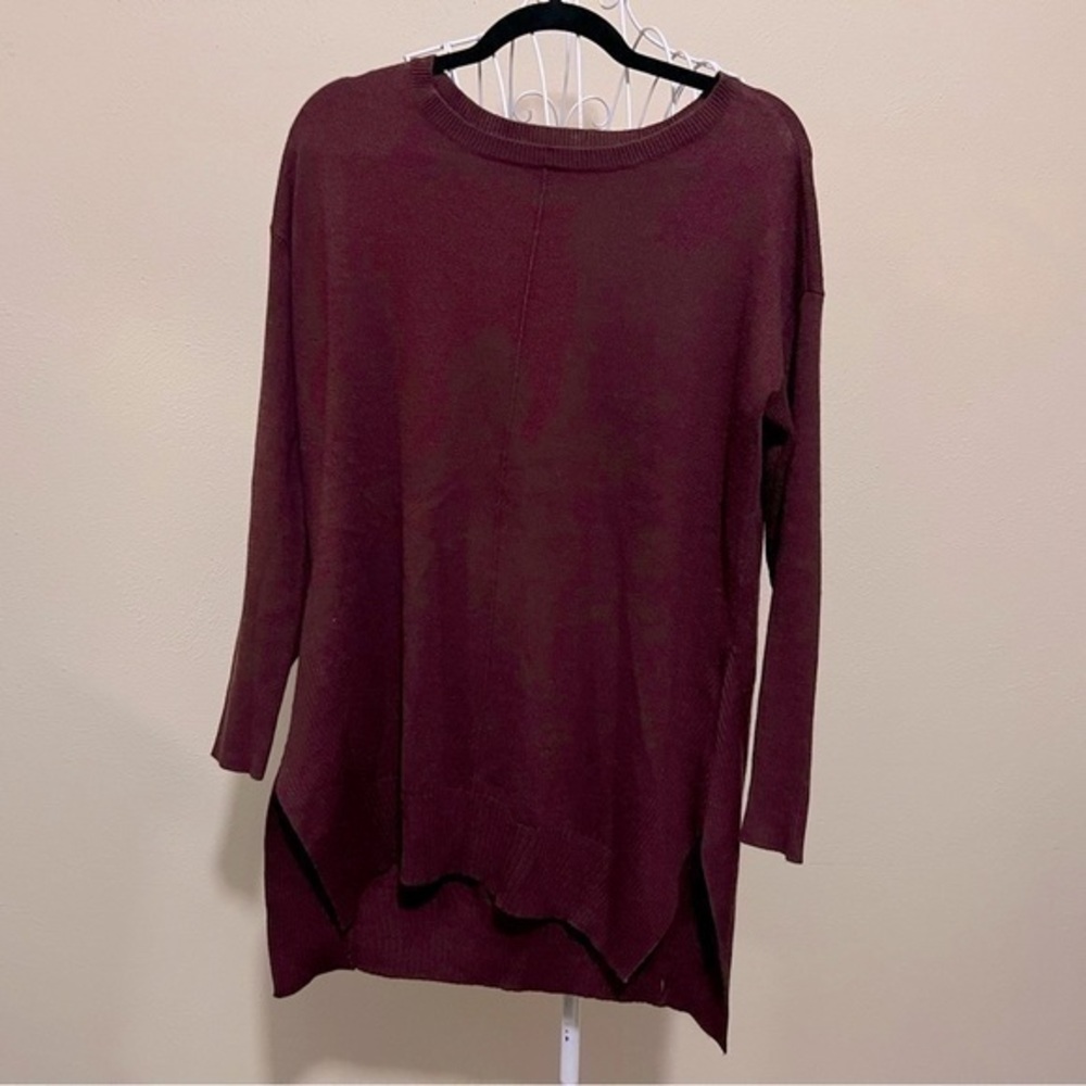 Ana oversized maroon sweater, size M, NWOT